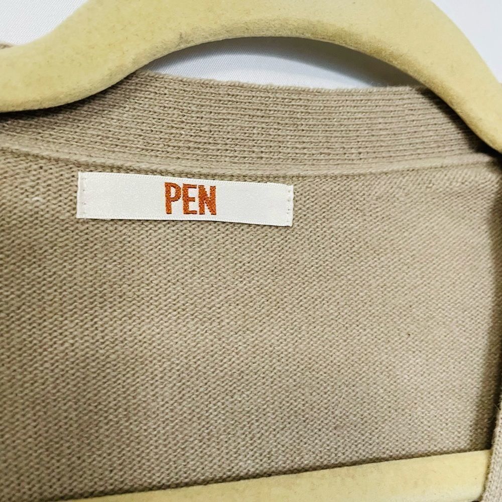 Pen Beige Lightweight V Neck Cardigan XL - Picture 5 of 8
